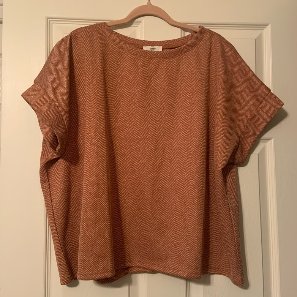 Cute button up back top